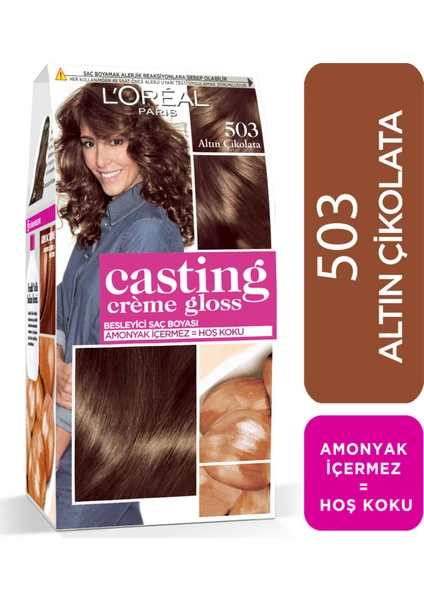 L'Oréal Paris Casting Crème Gloss Saç Boyası 503 Altın Çikolata