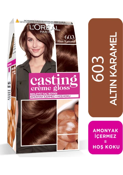 L'Oréal Paris Casting Crème Gloss Saç Boyası - 603 Altın Karamel