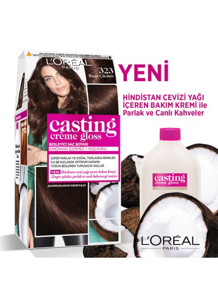 Casting Crème Gloss Saç Boyası - 323 Bitter Çikolata