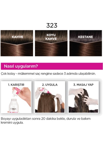 Casting Crème Gloss Saç Boyası - 323 Bitter Çikolata