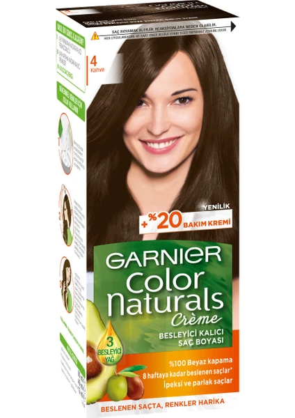 Color Naturals 4/0 - Kahve Saç Boyası