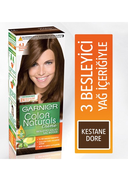 Color Naturals 4/3 - Kestane Dore Saç Boyası