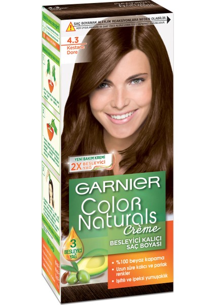 Color Naturals 4/3 - Kestane Dore Saç Boyası fiyatları