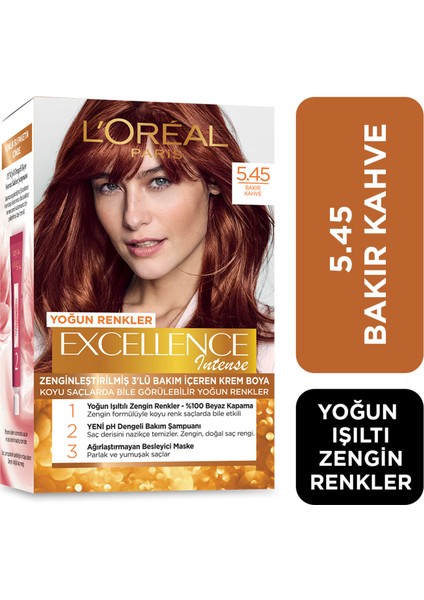 Excellence Saç Boyası 5.45 Bakır Kahve
