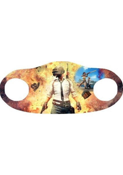 Pubg Baskılı Çocuklar Için Nano Maske 5'li Paket