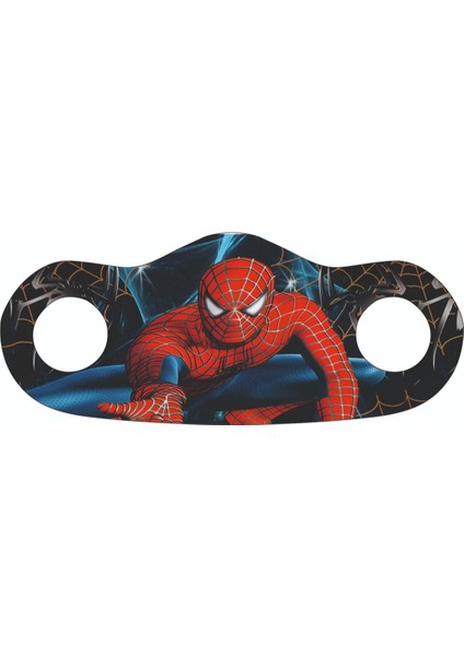 Spıderman Baskılı Çocuklar Için Nano Maske 5'li Paket