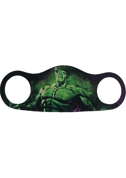 Hulk Baskılı Çocuklar Için Nano Maske 5'li Paket