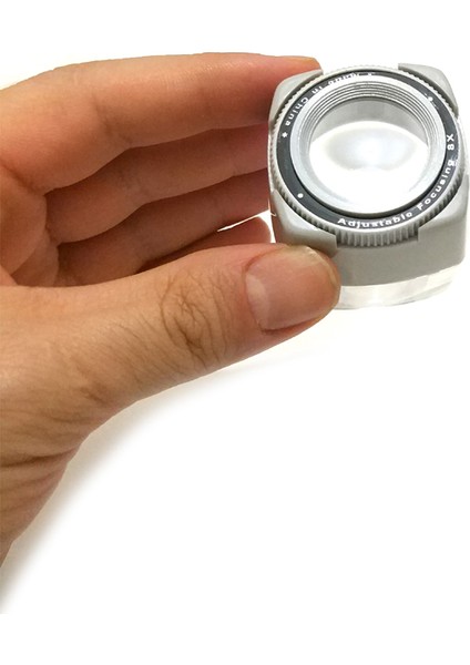 Hiçdurmaal Plastik Mini Cep Büyüteç 8x Odaklamalı modelleri