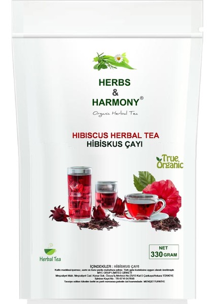 Hibiscus Herbal Tea Hibiskus Bitki Çayı 330 gram