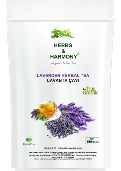 Lavender Herbal Tea Lavanta Bitki Çayı 150 gram