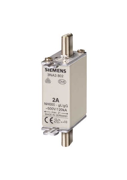 4A Boy 00 Genişlik 21Mm Steatit Seramik Gövdeli Nh-Bıçaklı Sigorta Buşonu