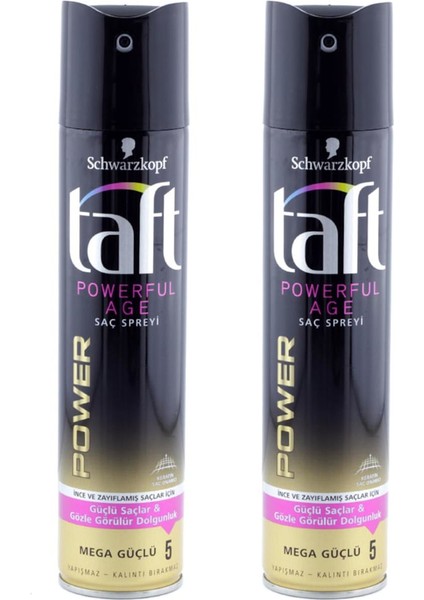 Saç Spreyi Powerful Age 250 ml x 2 Adet