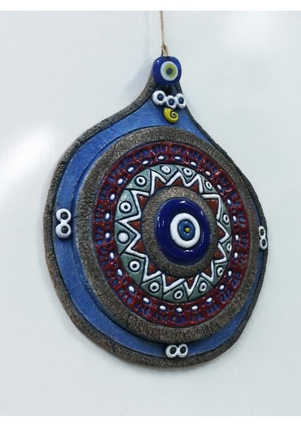 Seramik Desenli Nazarlık Duvar Süsü