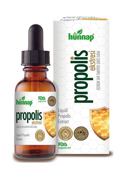 Propolis Ekstresi İçeren Sıvı Takviye Edici Gıda 30 ml