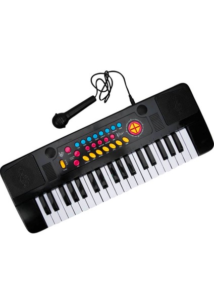 Mikrofonlu Elektronik Org 37 Tuşlu - Siyah