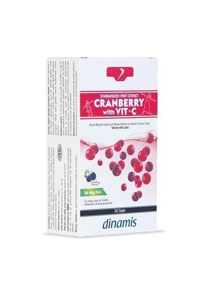 Cranberry With Vitamin C 20 Şase