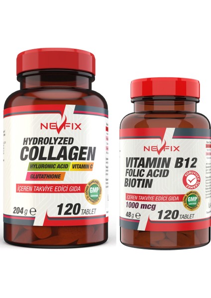 B12 Folic Acid Biotin 120 Tablet + Collagen ( ) 120 Tablet