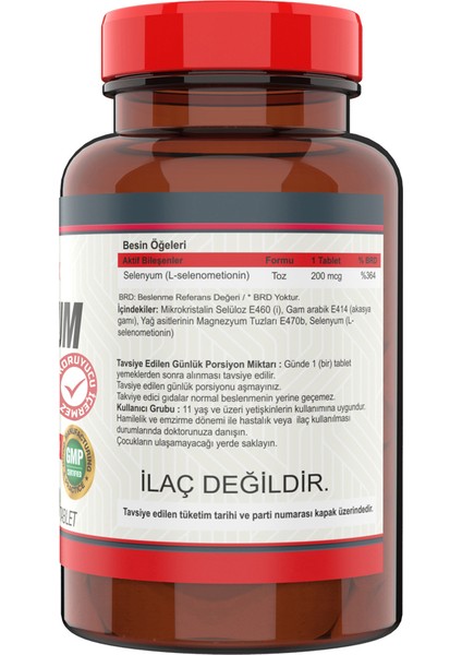 B12 Folic Acid & Biotin 120 Tablet + Selenyum 200 Mcg 120 Tablet