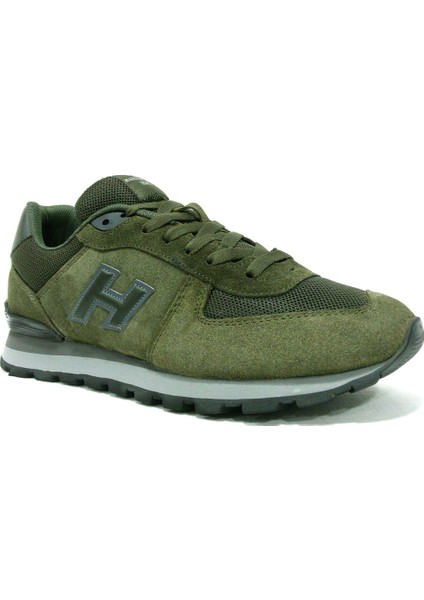 Haki Yeşil Sneakers Bağcıklı Spor Ayakkabı