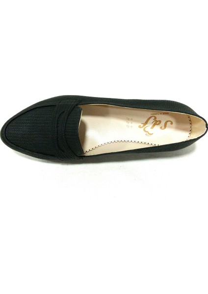 Siyah Loafer Anatomik Babet