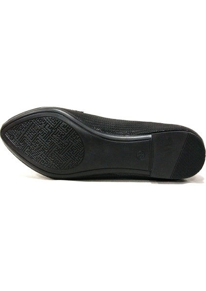 Siyah Loafer Anatomik Babet