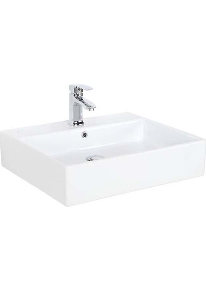 NX260 Next 50x60 cm Setüstü Düz Kare Lavabo