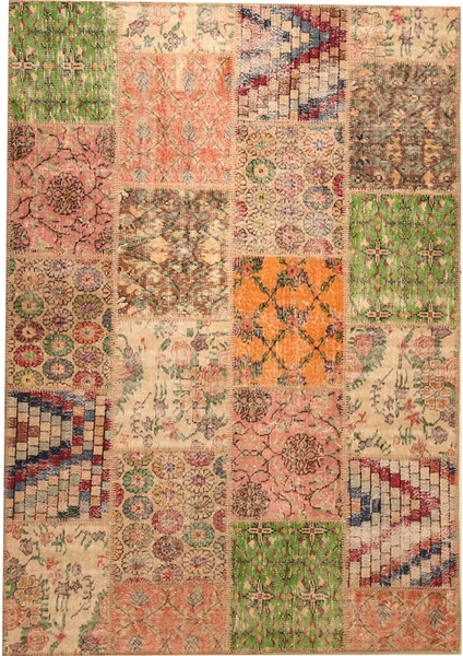 Patchwork Yün El Halısı