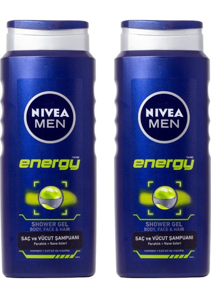 Duş Jeli 500 mlenergy x 2 Adet