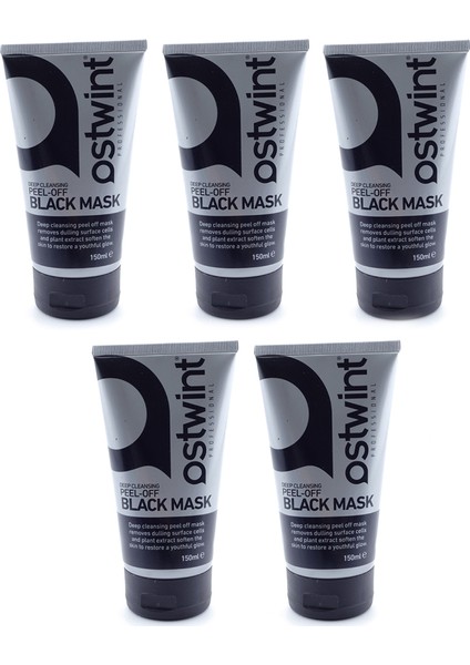 Siyah Maske 150 ml Soymalı Maske 5 Adet