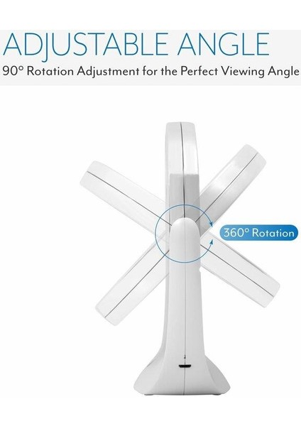 Işıklı Çift Taraflı 16 LED 7x Büyüteçli Şarjlı Dokunmatik Makyaj Aynası modelleri