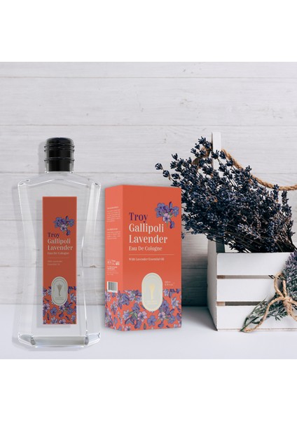 Lavender Lavanta Yağlı Kolonya 80° Cam Şişe 260 ml