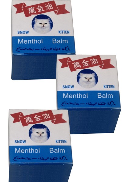 Snow Kitten Menthol Balm 50 gr 3 Adet