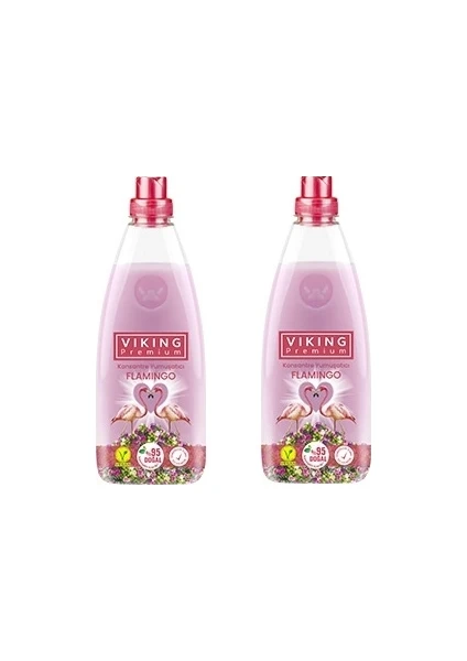 Konsantre Çamaşır Yumuşatıcı Flamingo 1200 ml 2'li