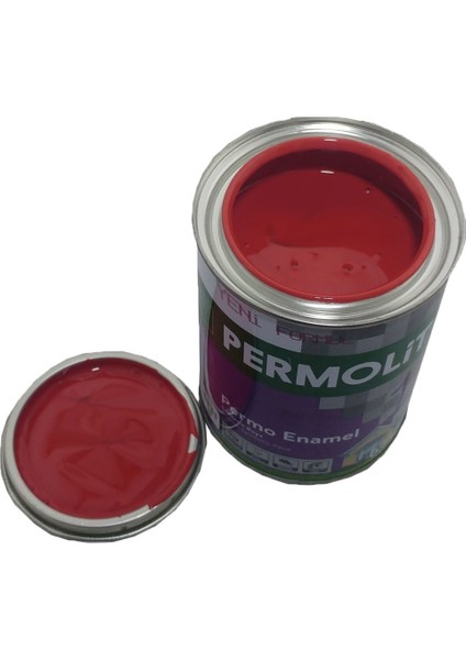 Permoli̇t Sentetik Ahşap Metal Yağlı Boya 0.750 lt Bayrak Kırmızı