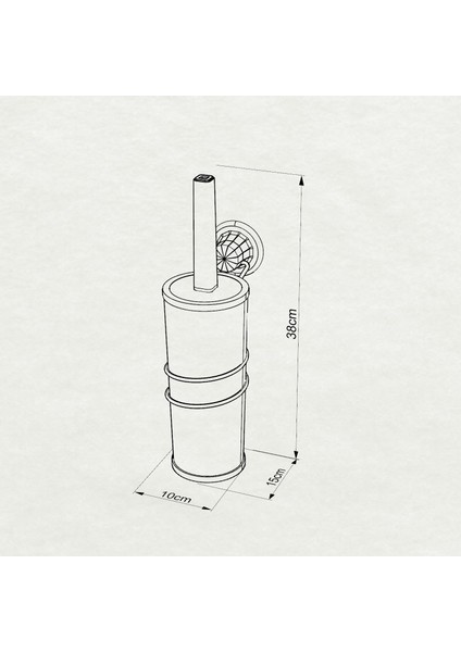 Vakumlu Klozet Fırçası Beyaz DM094 modelleri