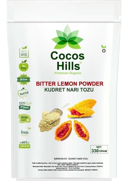 Bitter Lemon Powder Kudret Narı Tozu 330 Gram