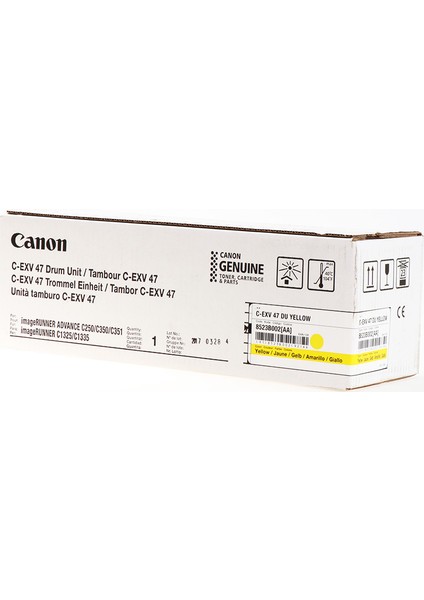 GPR-51/EXV-47Y C1325/C1335/C250/350 Sarı Drum 31.500 Sayfa 8523B002 fiyatları