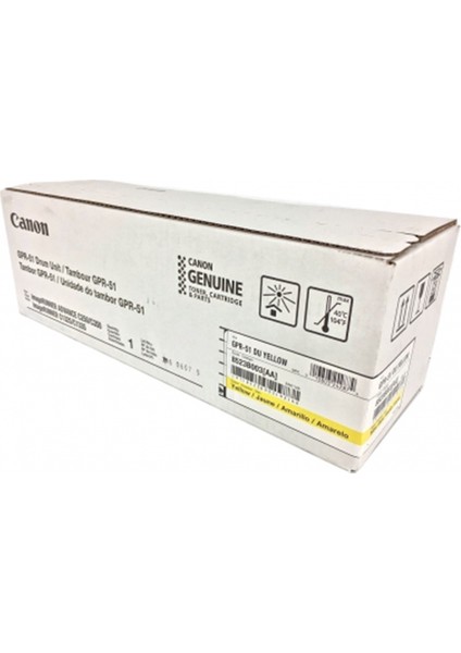 GPR-51/EXV-47Y C1325/C1335/C250/350 Sarı Drum 31.500 Sayfa 8523B002 modelleri