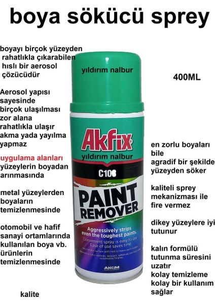 Boya Sökücü Sprey Yağlı Boya Sökücü Plastik Boya Sökücü fiyatları