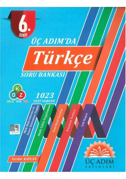 Üç Adım Yayınları 6. Sınıf Üç Adımda Türkçe Soru Bankası