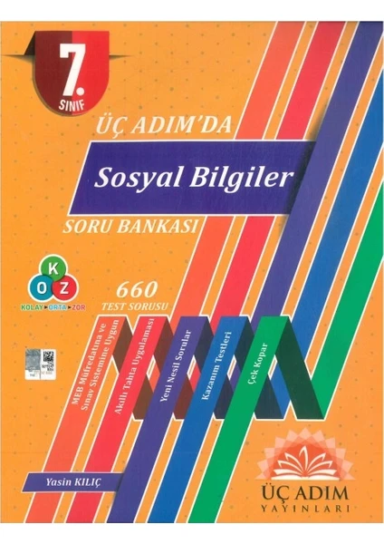 Üç Adım Yayınları 7. Sınıf Üç Adımda Sosyal Bilgiler Soru Bankası