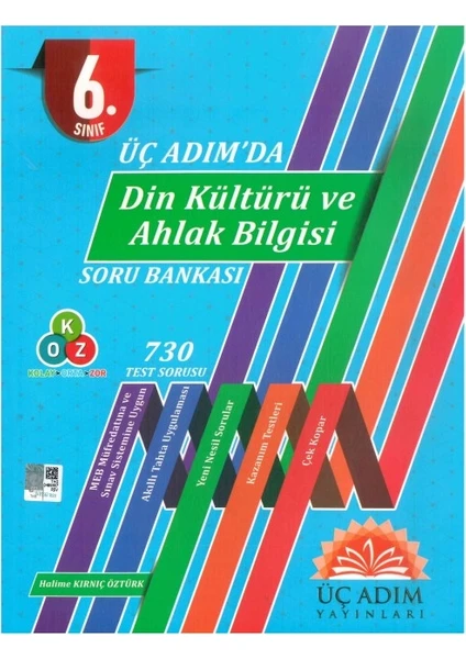 Üç Adım Yayınları 6. Sınıf Üç Adımda Din Kültürü Soru Bankası