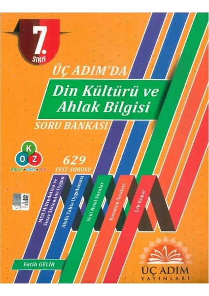 Üç Adım Yayınları 7. Sınıf Üç Adımda Din Kültürü Soru Bankası