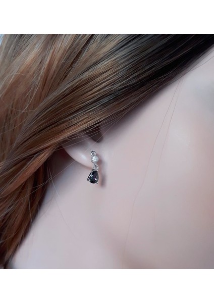 Elmas Montürlü Topaz Damla Ikili Takı Seti fiyatları