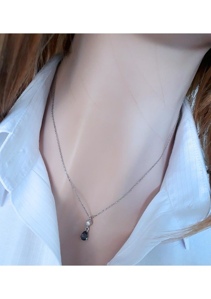 Elmas Montürlü Topaz Damla Ikili Takı Seti fırsatları