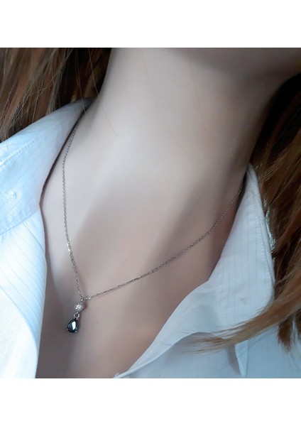 Elmas Montürlü Topaz Damla Ikili Takı Seti indirimleri