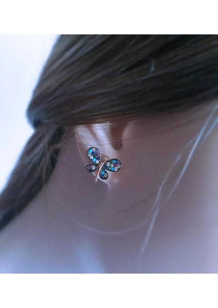 Mini Mix Kelebek Küpe _rose fiyatları