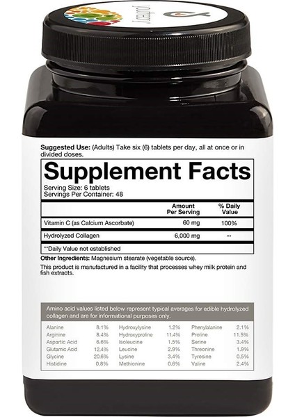 Collagen 290 Tablet - - Güçlü Protein Desteği