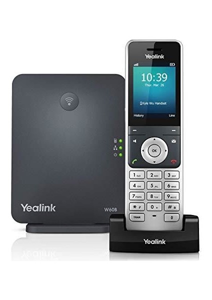 Yealink W60P Kablosuz Dect Ip Telefon + Baz Istasyonu