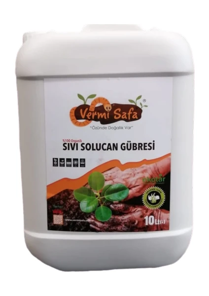 Organik Sıvı Solucan Gübresi 10lt